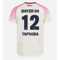 Pánský Fotbalový dres Bayer Leverkusen Edmond Tapsoba #12 2025-26 Venkovní Krátký Rukáv